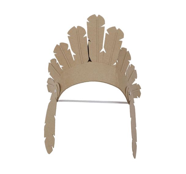 Coiffe d'indien pour enfant (Lot de 4)