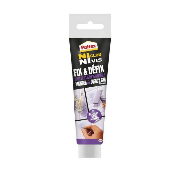 Colle Fixation NCNV Fix & Défix Tube 44g PATTEX