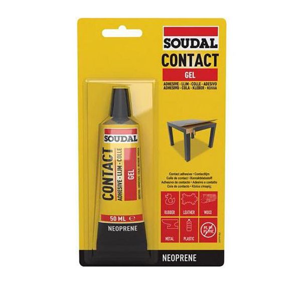 Colle contact néoprène gel 50 ml - Soudal