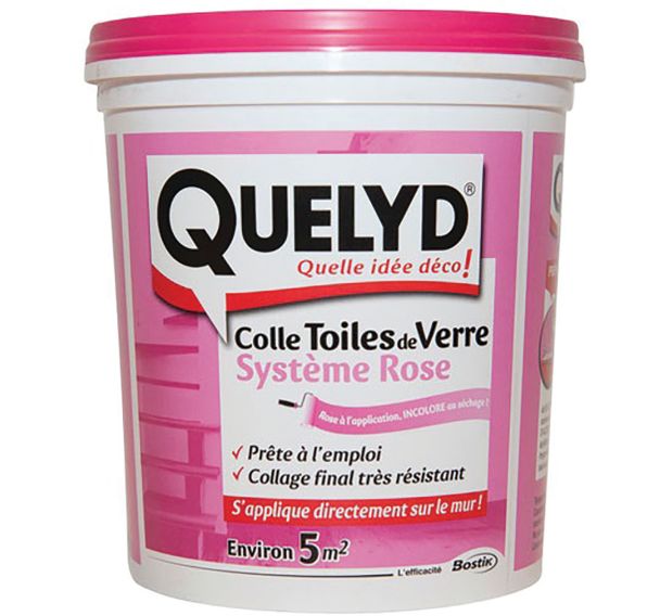 Colle toile de verre rose 1kg