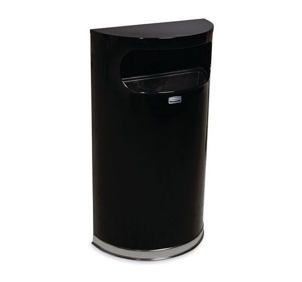 Collecteur Design demi-lune avec bac plastique Rubbermaid
