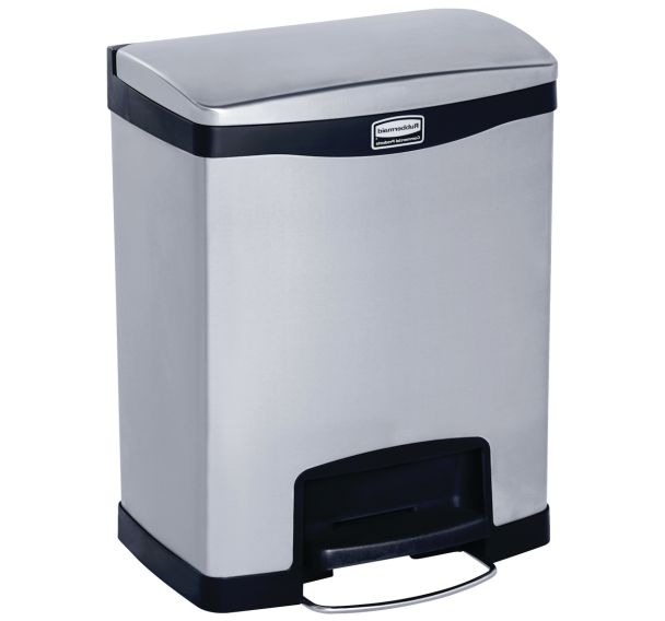 Collecteur Slim Jim Step On Front Step 30 L inox mat, noir