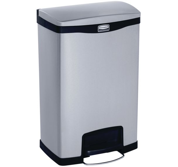 Collecteur Slim Jim Step On Front Step 50 L inox mat noir