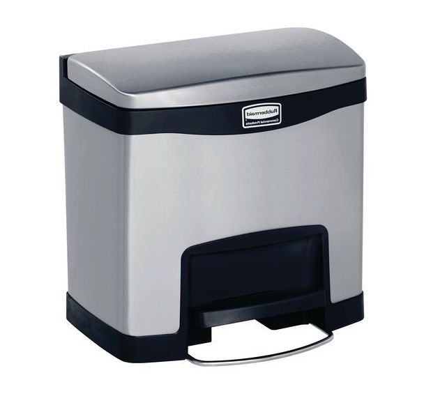 Collecteur Slim Jim Step On Front Step Inox 15 L_Rubbermaid