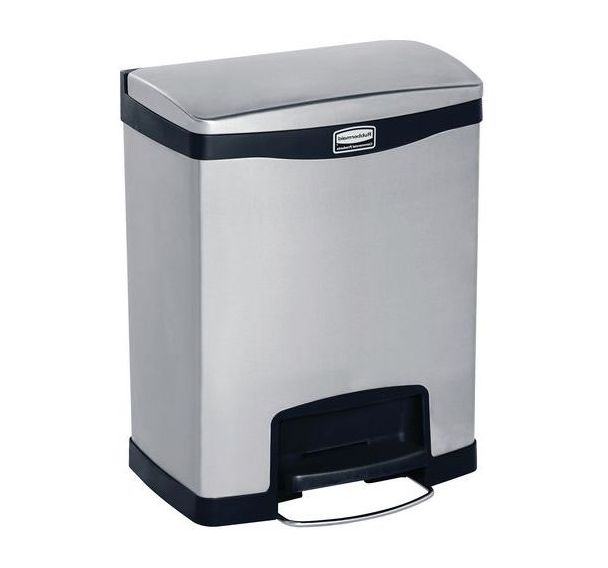 Collecteur Slim Jim Step On Front Step Inox 30 L_Rubbermaid