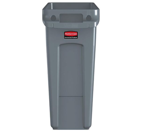 Collecteur Slim Jim® avec conduits d'aération 60 L gris - Rubbermaid