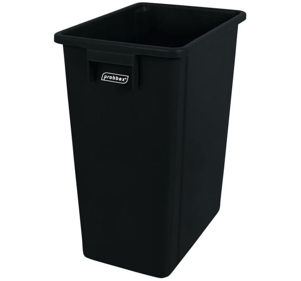 Collecteur en plastique 70% recyclé - 40L - Noir - Probbax