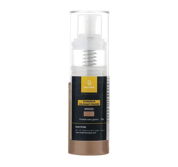 Colorant poudre en atomiseur bronze - Matfer
