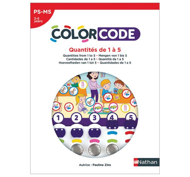 Colorcode - quantités de 1 à 5 -Nathan