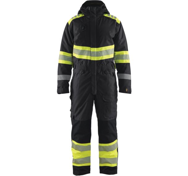 Combinaison haute-visibilité hiver classe 1 - Noir/jaune - Blåkläder