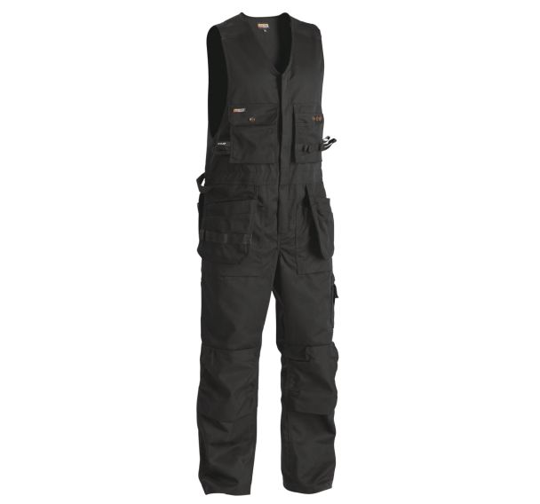 Combinaison sans manche jambes courtes noir, couture renforcée