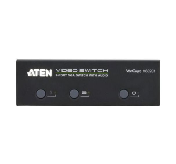 Commutateur 2 PORTS vga et audio+ RS232 aten VS0201 300MHz
