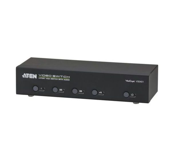 Commutateur 4 PORTS vga et audio+ RS232 aten VS0401 300MHz