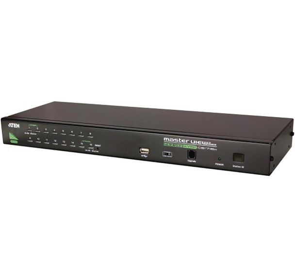 Commutateur CS1716A KVM VGA-USB/PS2 cascadable 16 ports ATEN