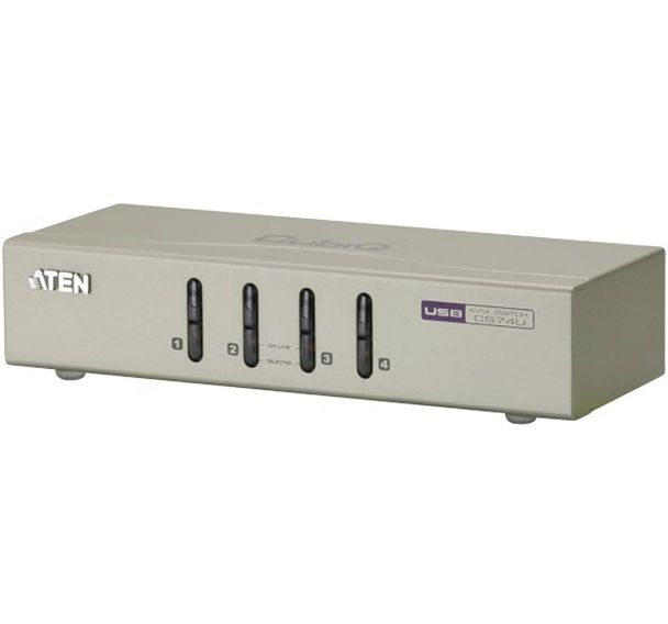 Commutateur CS74U kvm 4 ports VGA/USB/Audio et cables ATEN