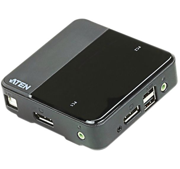 Commutateur KVM 2 ports DisplayPort 4k/USB/Audio ATEN