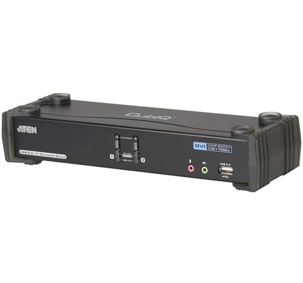 Commutateur KVM DVI Haute résol./USB 2 ports et Audio ATEN