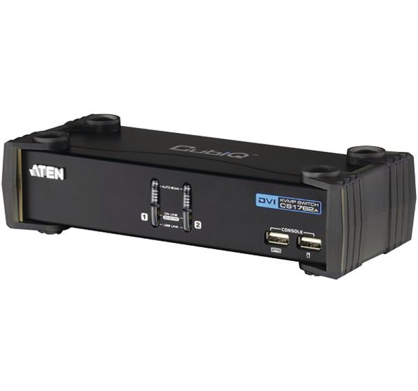 Commutateur KVM DVI et USB et Audio - 2 ports cables ATEN