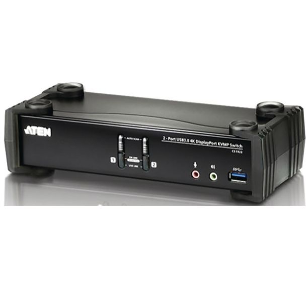 Commutateur KVM DisplayPort1,2/USB 3.0/Audio -2 ports ATEN