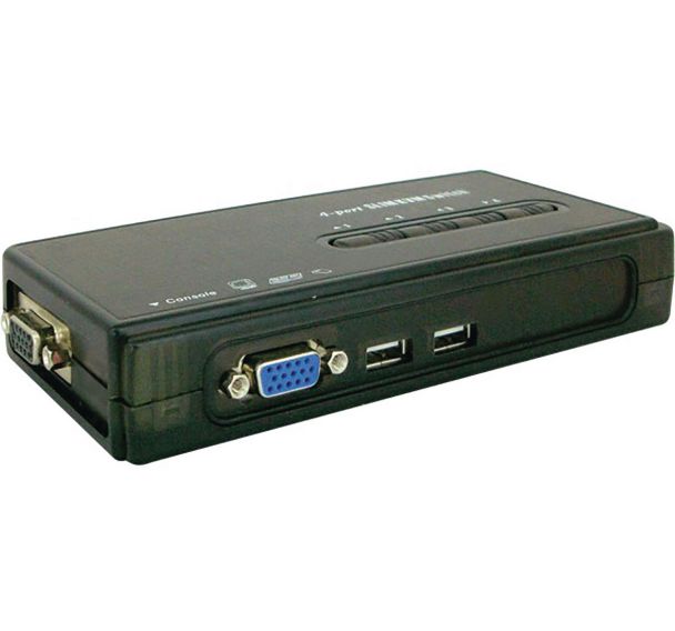 Commutateur KVM switch VGA/USB 4 ports