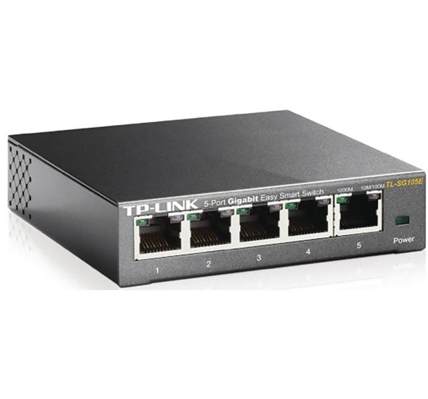 Commutateur metal 5 ports Gigabit IGMP+Vlan+QoS Tp-link TL-SG105E