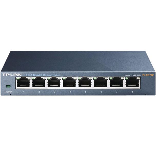 Commutateur métal 8 ports gigabit Tp-link TL-SG108