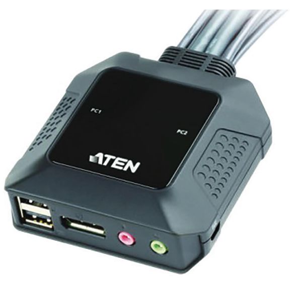 Commutateur mini kvm DisplayPort, USB avec telecommande ATEN