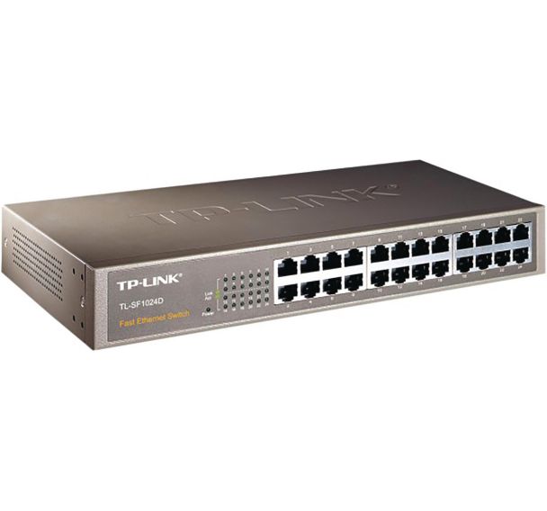 Commutateur réseau RJ45 10/100 METAL 13'' - 24 ports