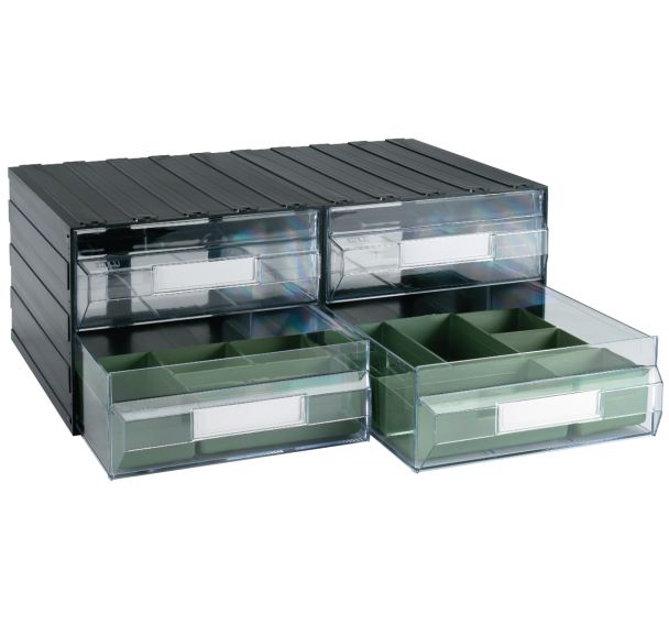 Compartiments pour blocs-tiroirs - Verts