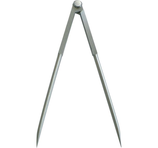 Compas à charnière à pointes trempées - Acier poli - Taliaplast