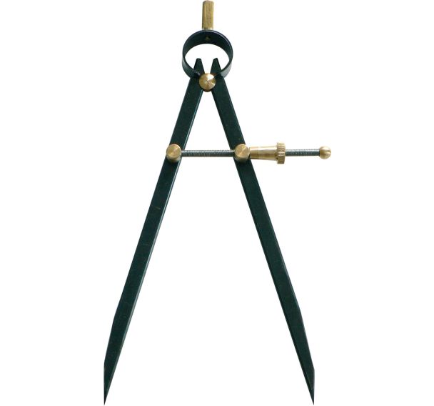 Compas à ressort à pointe acier bruni - Taliaplast