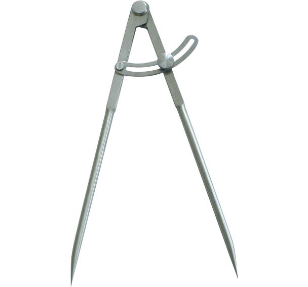 Compas charnière pointes trempées 1/4 cercle poli - Taliaplast