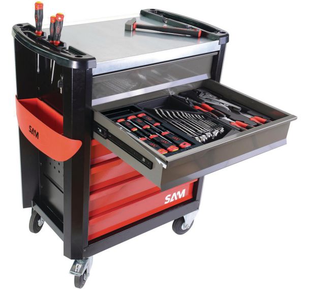 Composition 149 outils en module mousse + servante