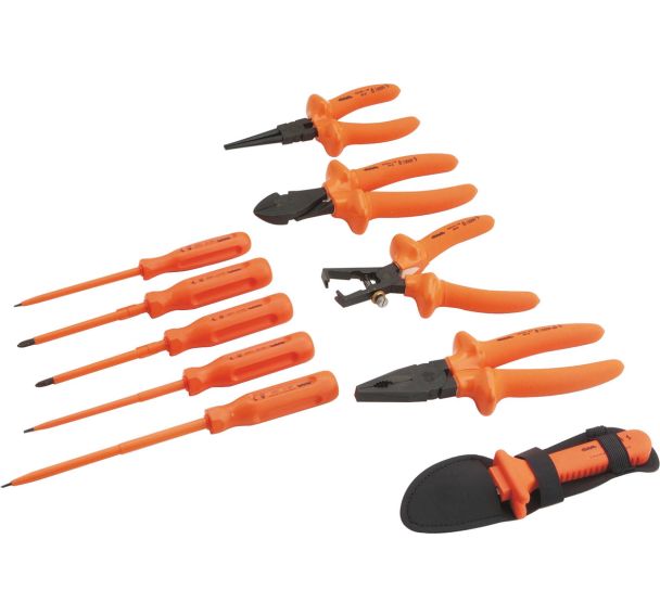Composition de 11 outils isolés 1000V avec sacoche textile