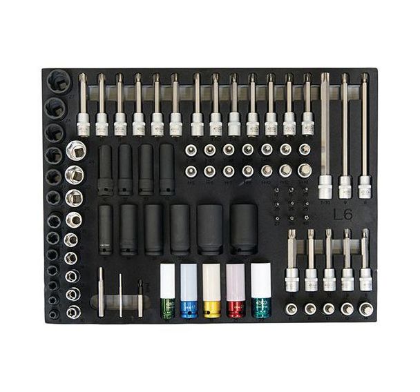 Composition douilles et accessoires de 90 outils