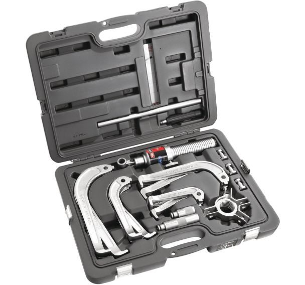 Composition extracteur 10 tonnes 4 jeux de griffes, en valise