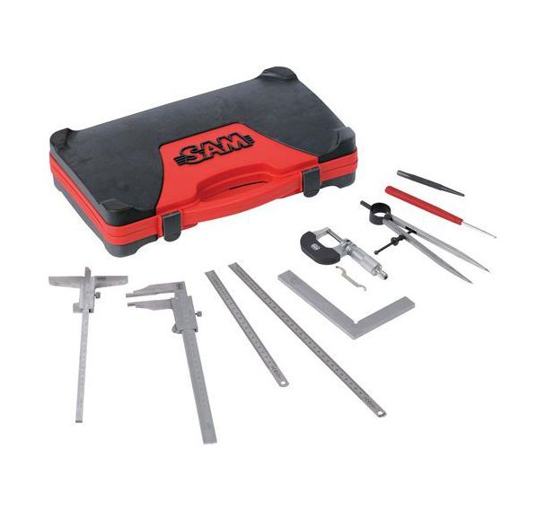 Compositon de mesures de précision et traçage 9 outils