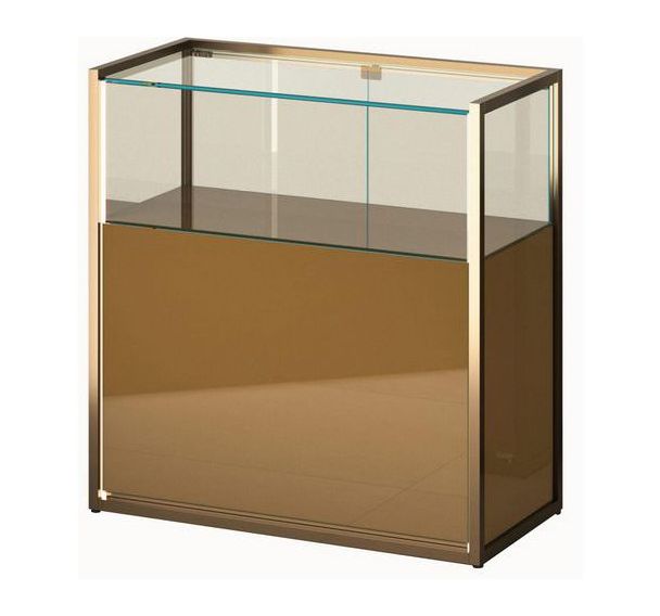 Comptoir exposition avec rangement - 95 x 45 x 95 cm - Sarazino