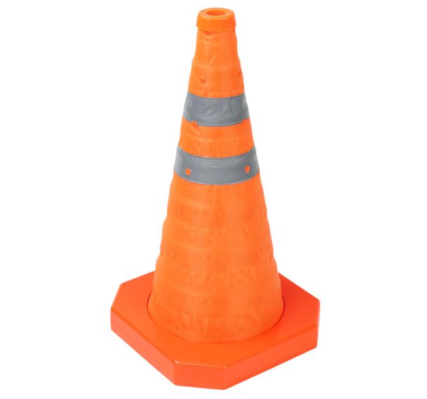 Cône de balisage rétractable bandes réfléchissantes - Manutan Expert