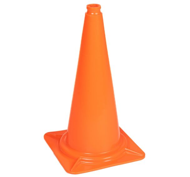 Cône de balisage sans bande réfléchissante - Manutan Expert