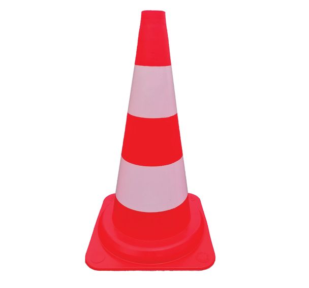 Cone de chantier 2 bandes classe 2