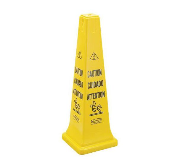 Cône de sécurite multilingue 91,4 cm Rubbermaid