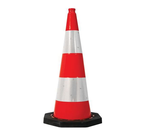 Cone en PVC anti-UV à bandes rétro C2 - Taliaplast