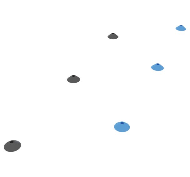Cônes pour slalom de motricité - Freetness