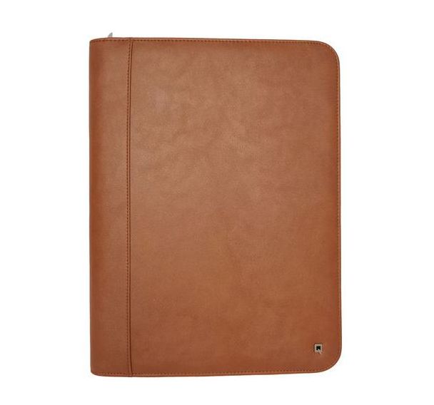 Conférencier A4 zipé marron - Desq