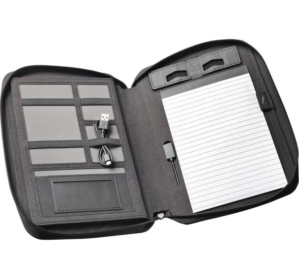 Conférencier Smart Organizer A5 avec powerbank - anthracite