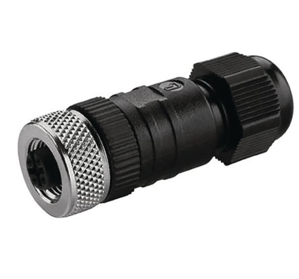 Connecteur droit M12 codé A pour modèles MACH LED PLUS