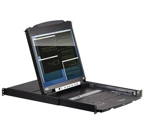 Console LCD 19'' Dual Rail KVM 16 Ports VGA/USB-PS2 A