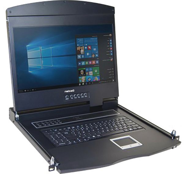 Console LCD courte 19'' VGA/USB/PS2 pour baie 600mm DEXLAN