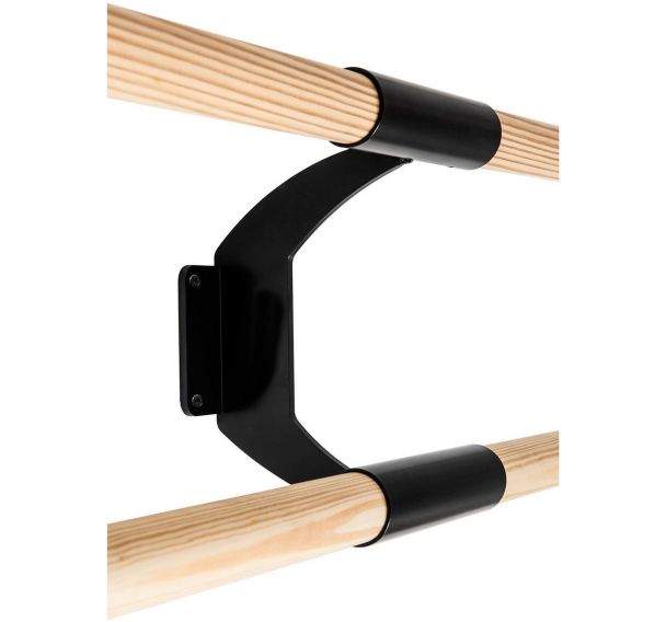 Console de danse murale double barres intensive Noire